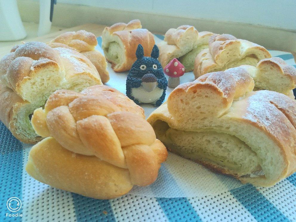 一口化在心里！软噗噗的抹茶芝士软欧包