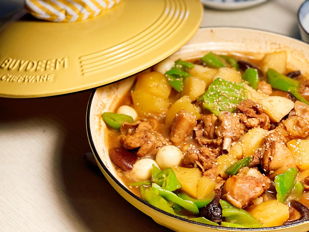 黄焖鸡【10月北鼎珐琅锅食谱】