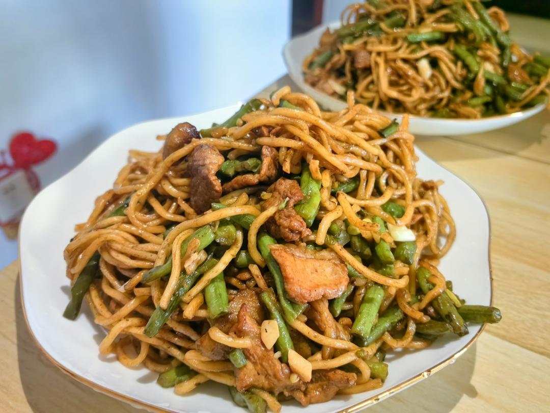 地道老北京扁豆焖面 豆角焖面 太好吃小心吃撑哦