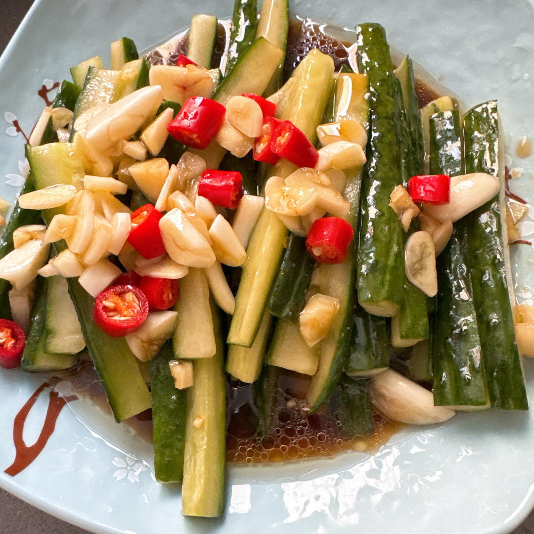 酸辣黄瓜条(酸脆爽口)吃了停不下来