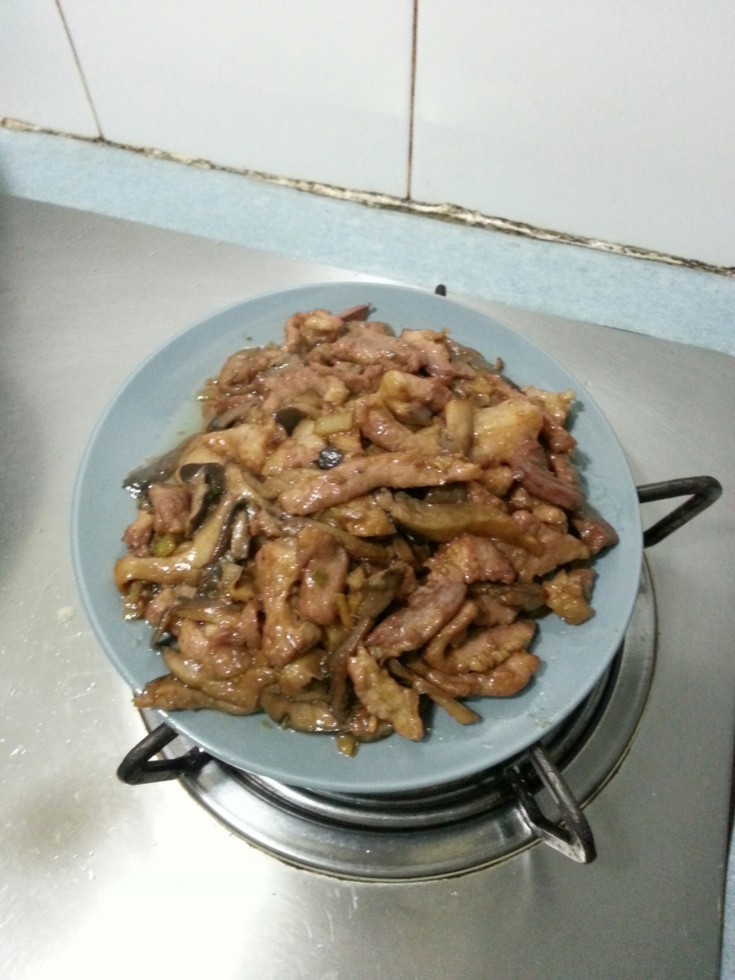蘑菇炒肉丝