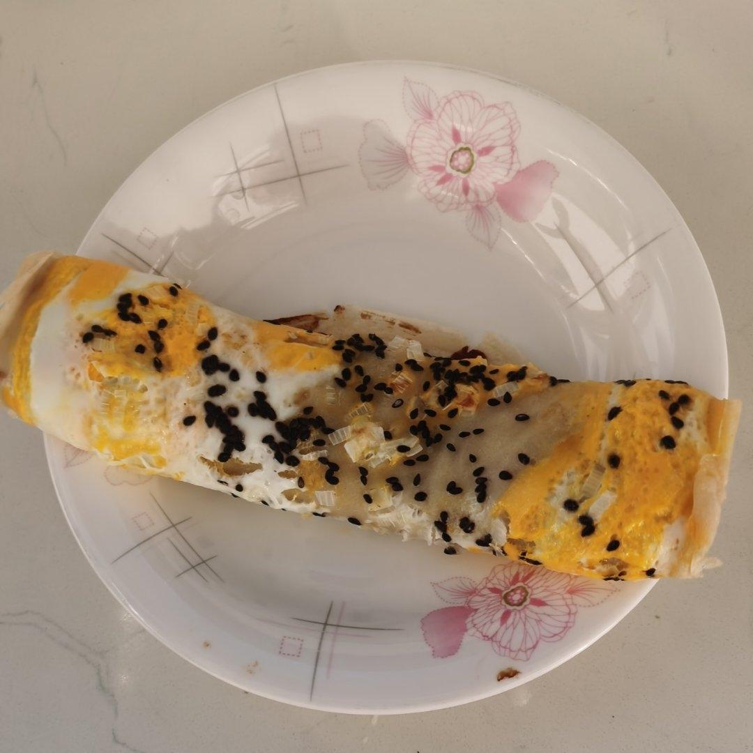 秒杀早餐摊不破皮大煎饼，步骤超详细
