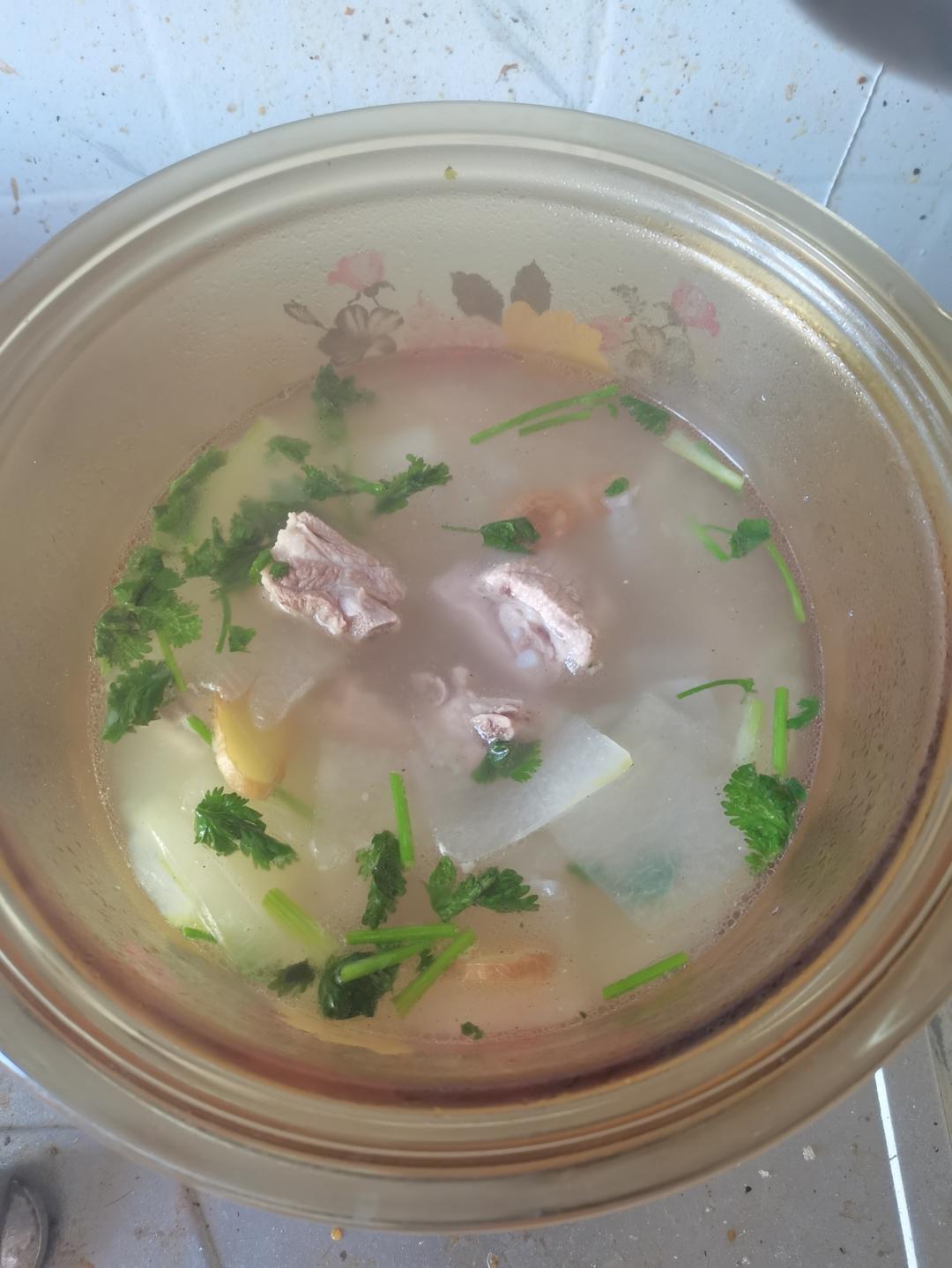 冬瓜排骨汤，夏天的味道
