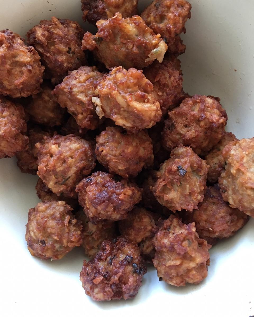 iko597做的炸莲藕猪肉丸子-年味