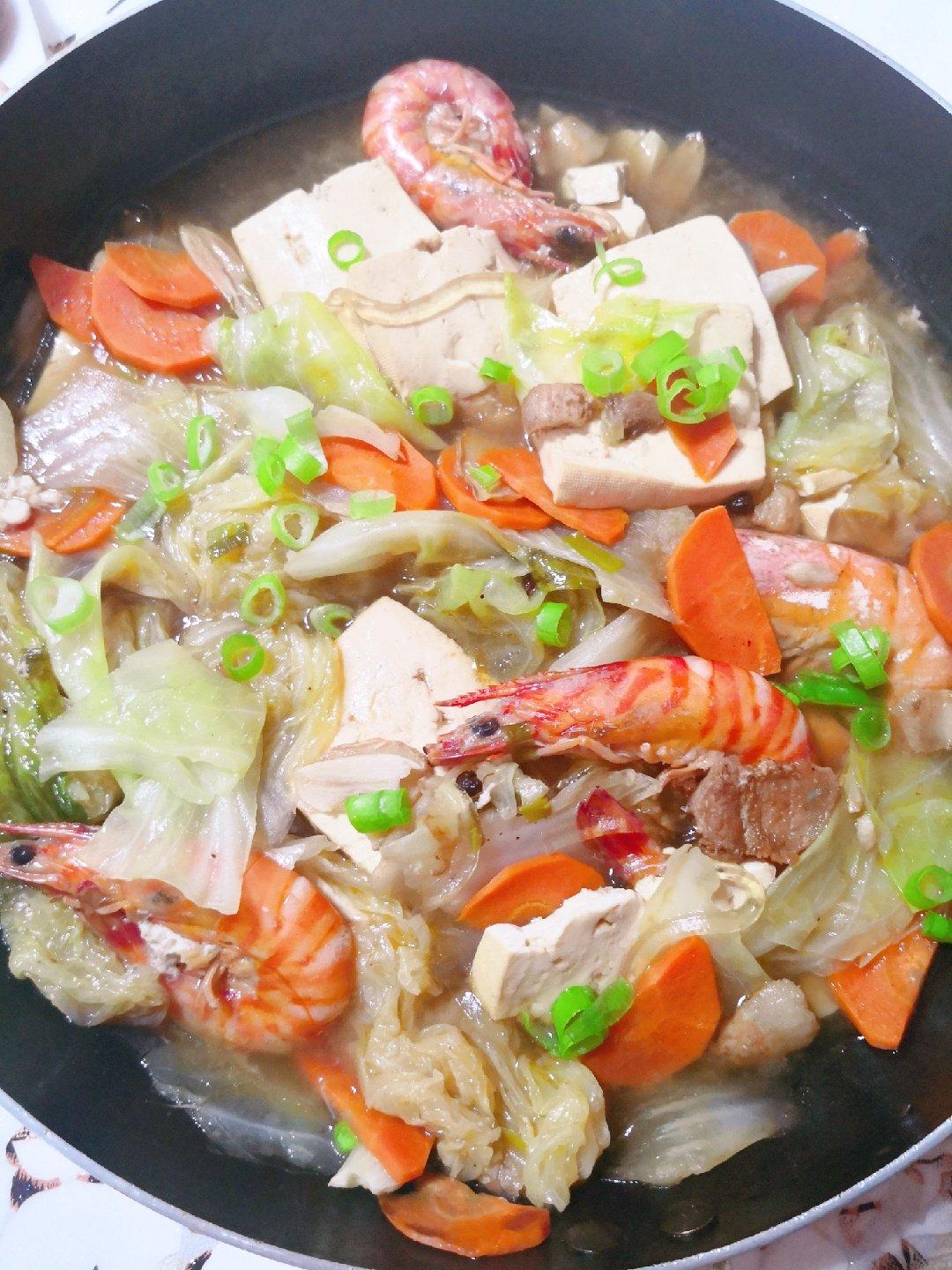 大白菜炖冻豆腐