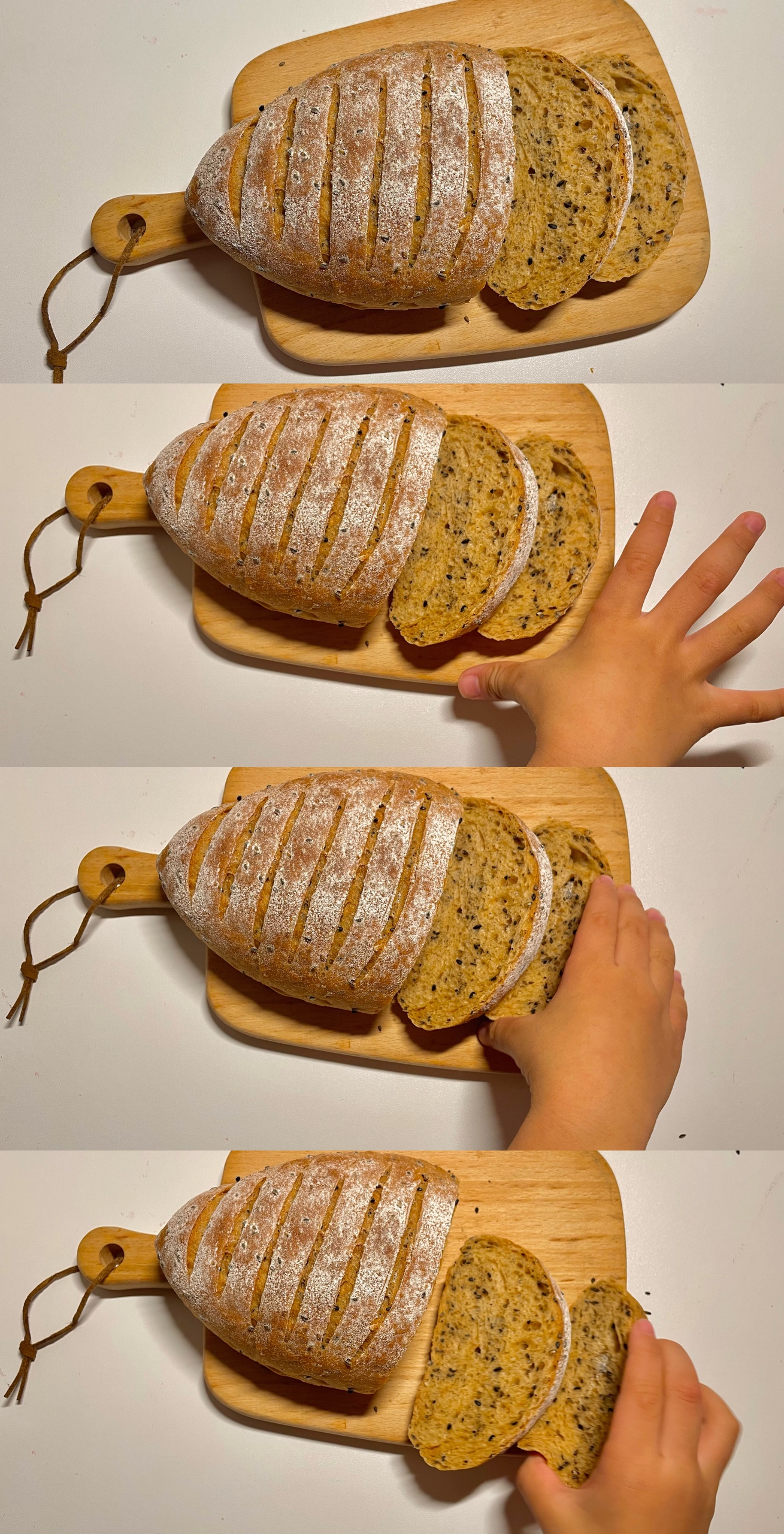 烫种红糖黑芝麻全麦健康面包的做法 步骤6