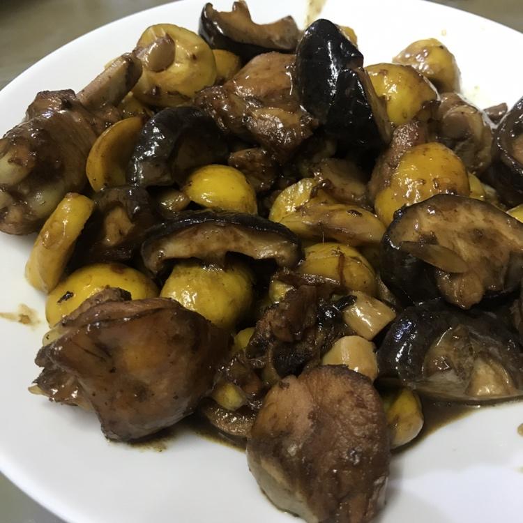 【栗子烧鸡】鸡肉都给你吃，栗子归我~