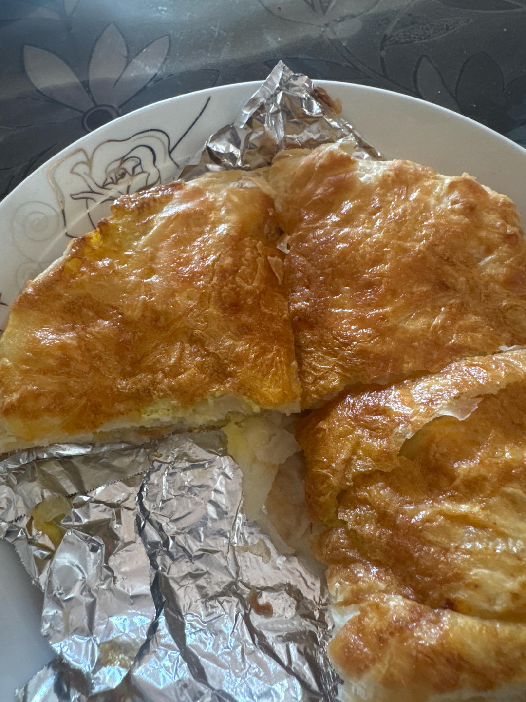 手抓饼的花样吃法：香蕉芝士派