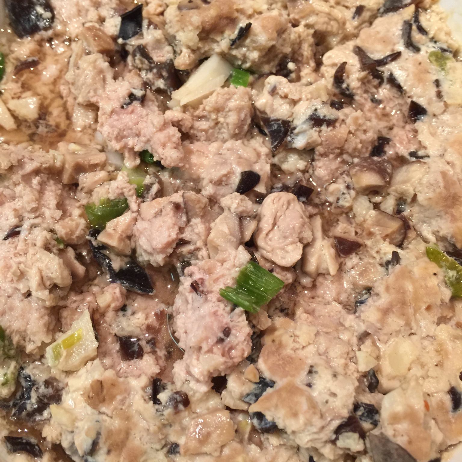 香菇马蹄蒸肉饼