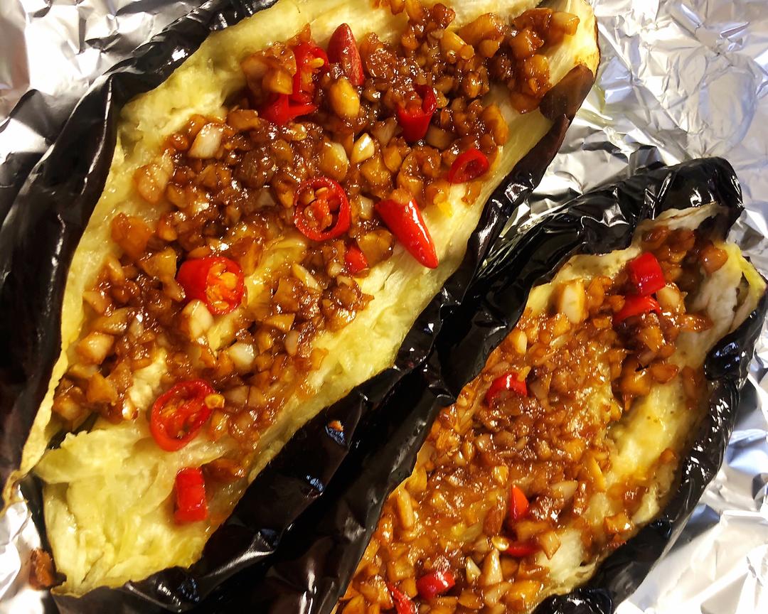 烤茄子空气炸锅