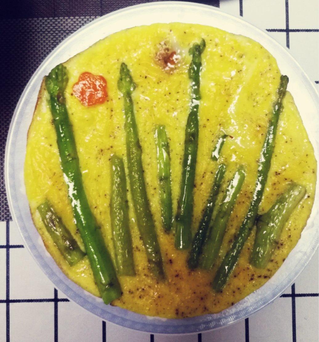 芦笋虾仁早餐蛋饼