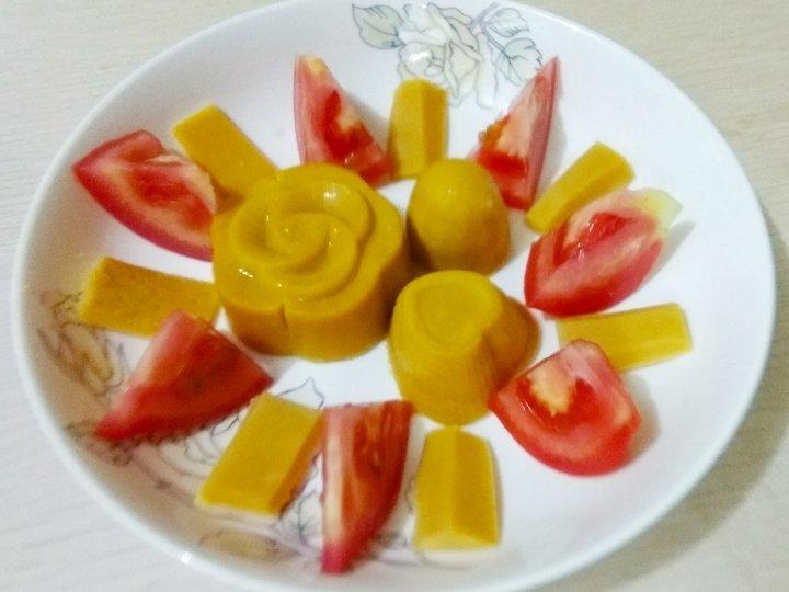 女儿的早餐-蒸蛋糕