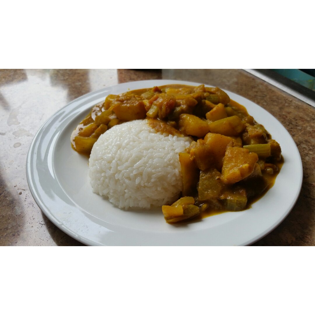 素咖喱饭