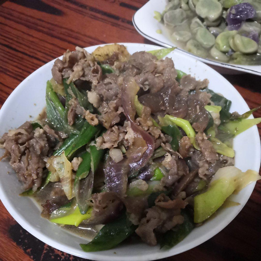 爆炒羊肉卷