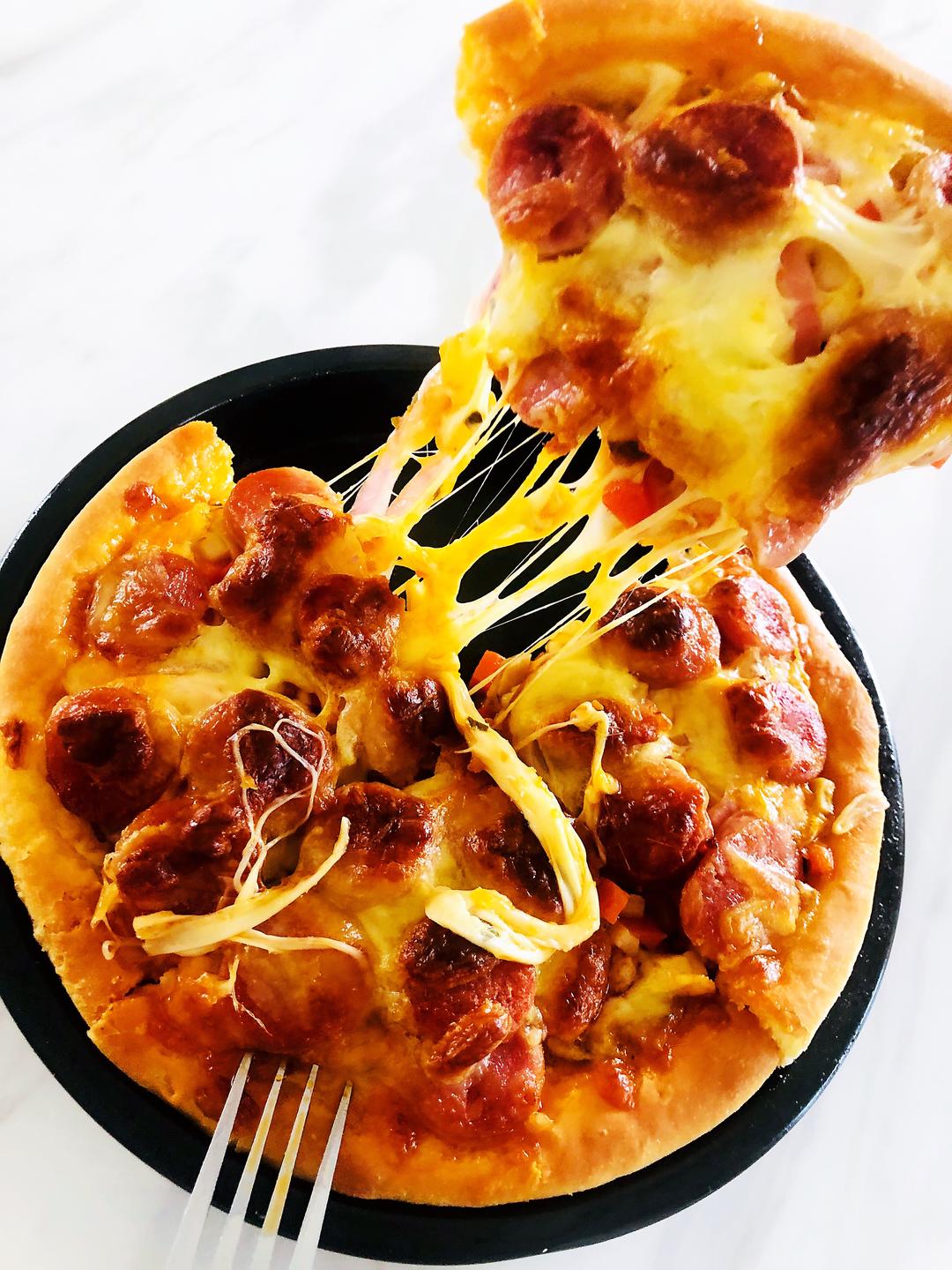 8寸美味披萨（附饼皮、披萨酱制作方法）