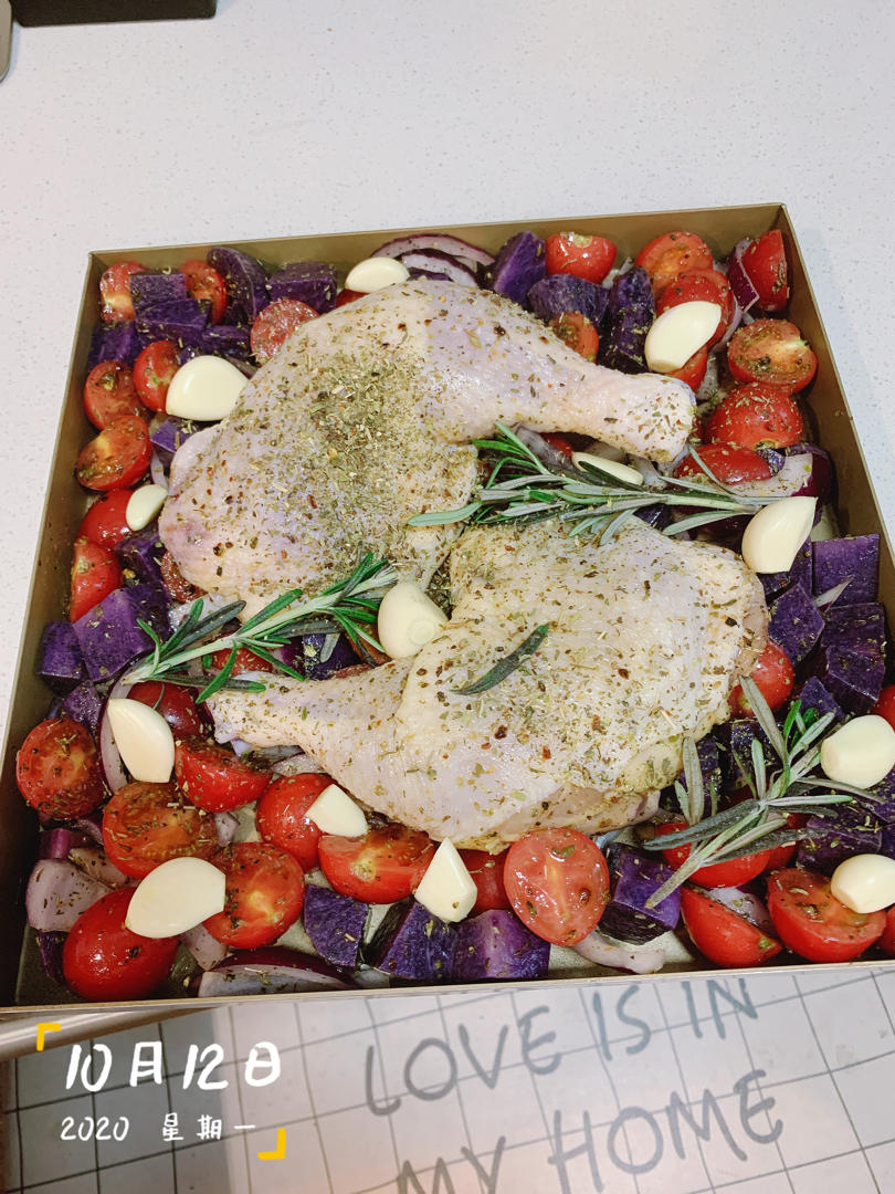 法式香料烤鸡腿