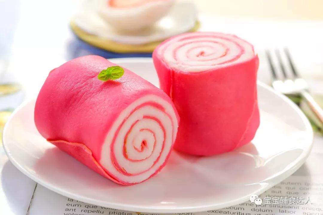 火龙果毛巾卷 宝宝辅食食谱的做法