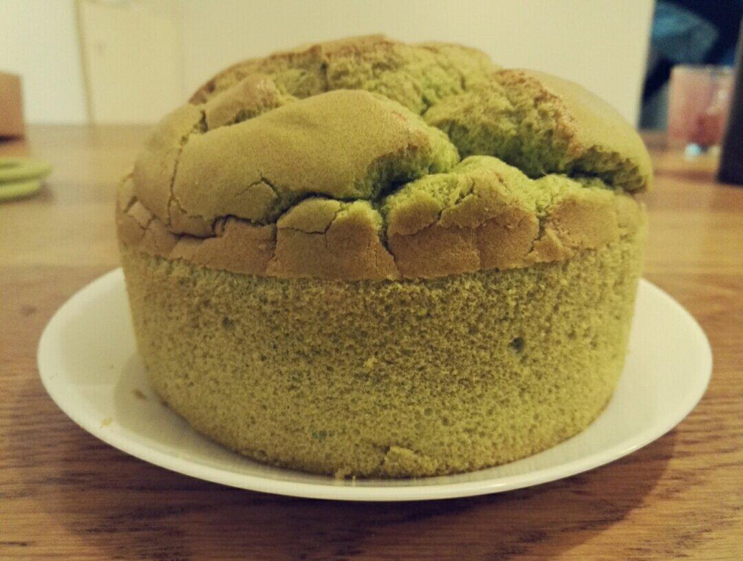 超详细低糖少油菠菜戚风蛋糕 后蛋法