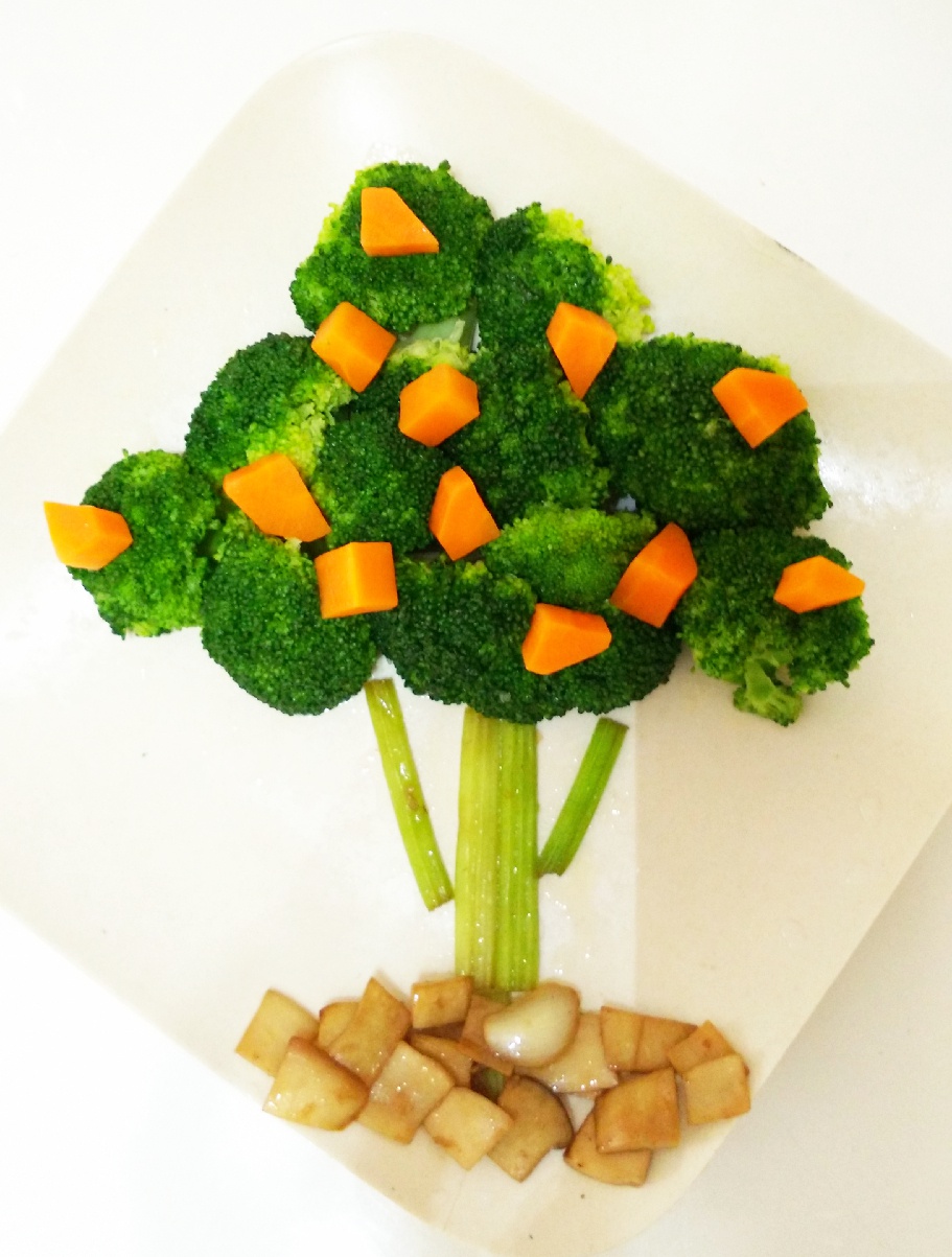 落落88做的大树西兰花