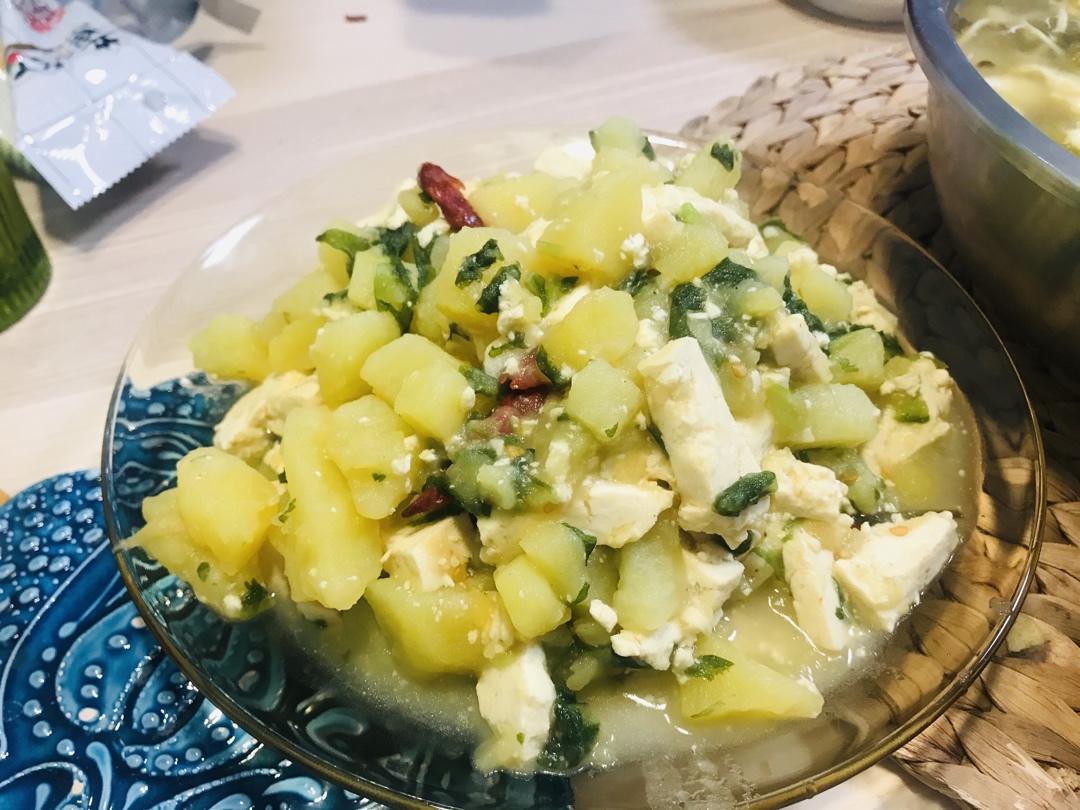 小白菜烩豆腐