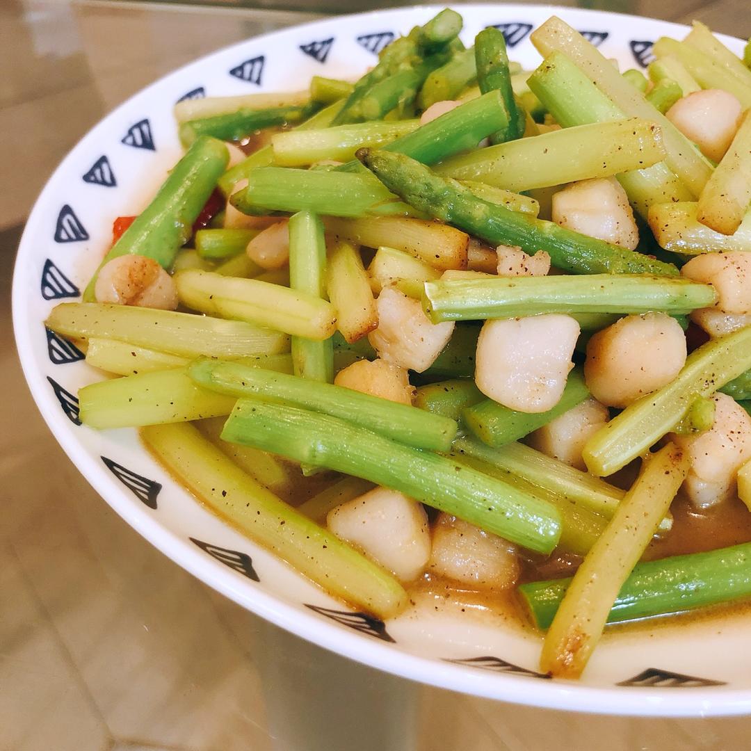 芦笋炒鲜贝的全部作品