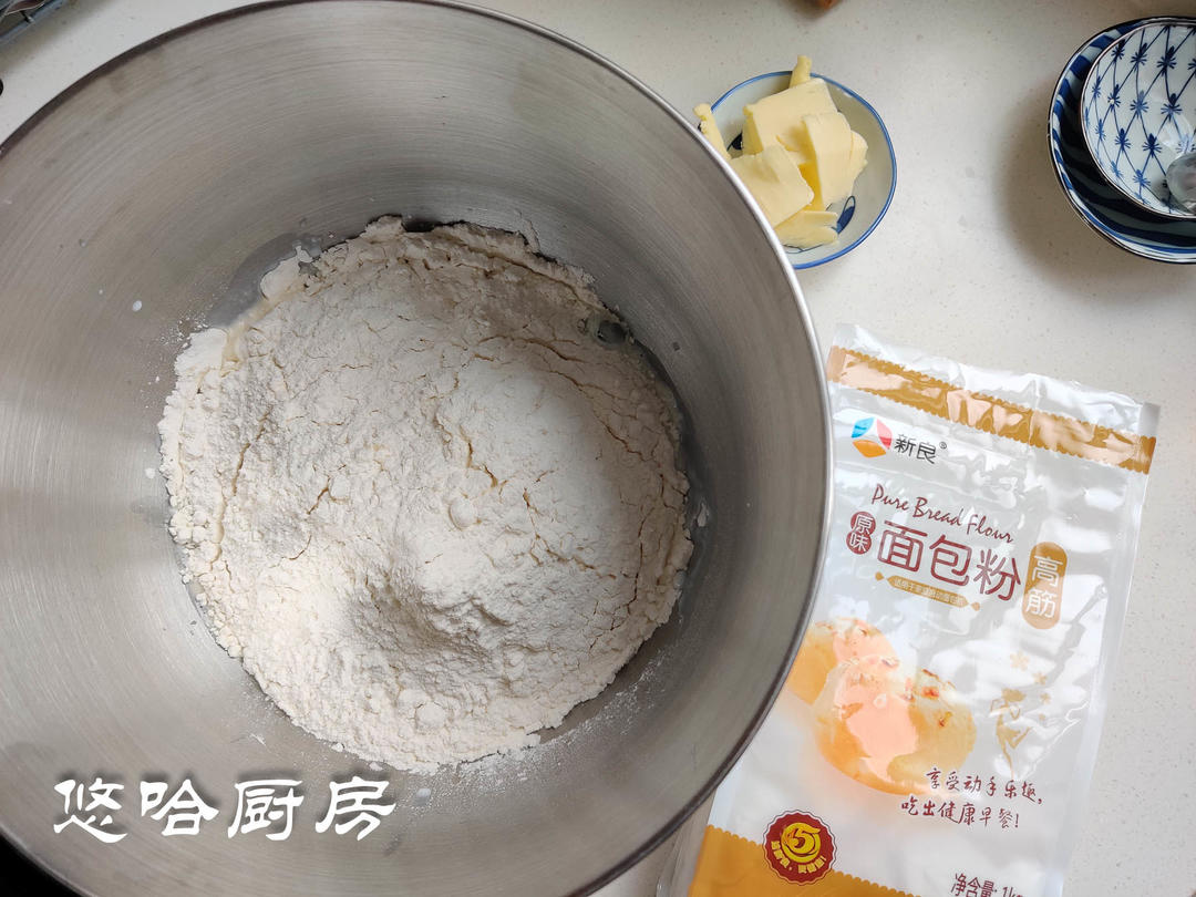 纯奶手撕吐司的做法 步骤1