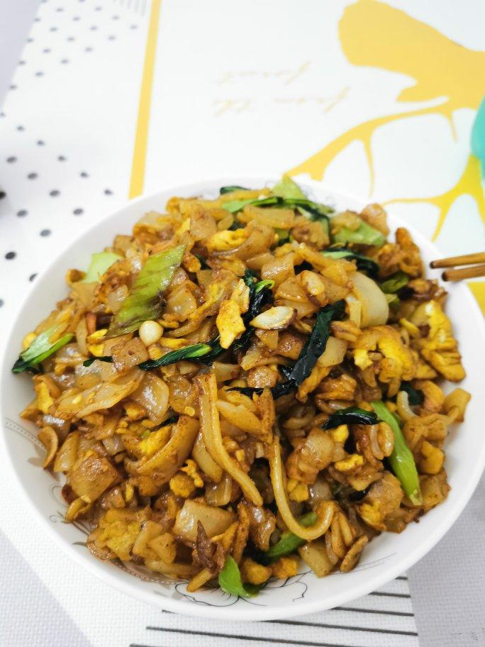 路边摊的炒河粉