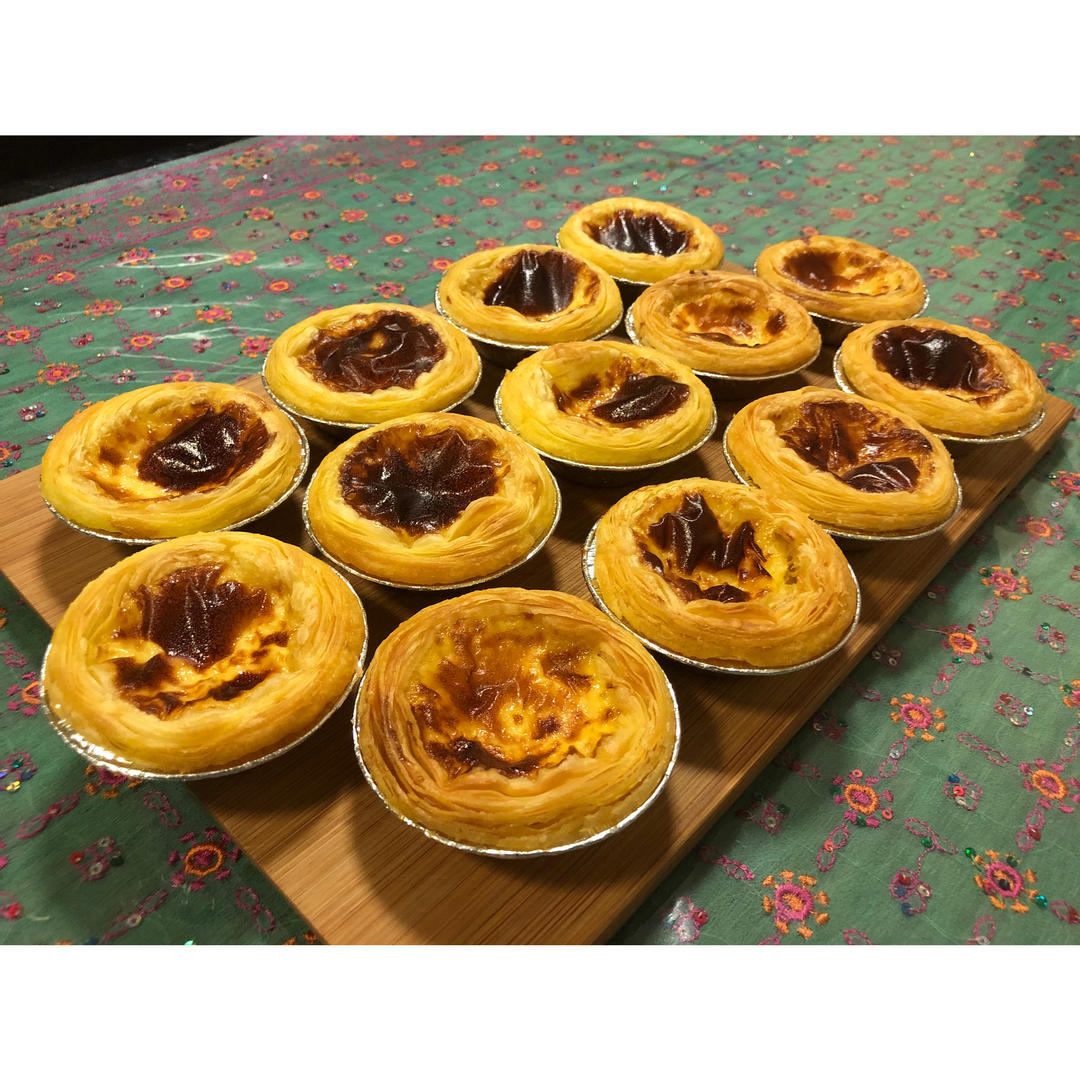 超简单空气炸锅烤蛋挞（无淡奶油版）