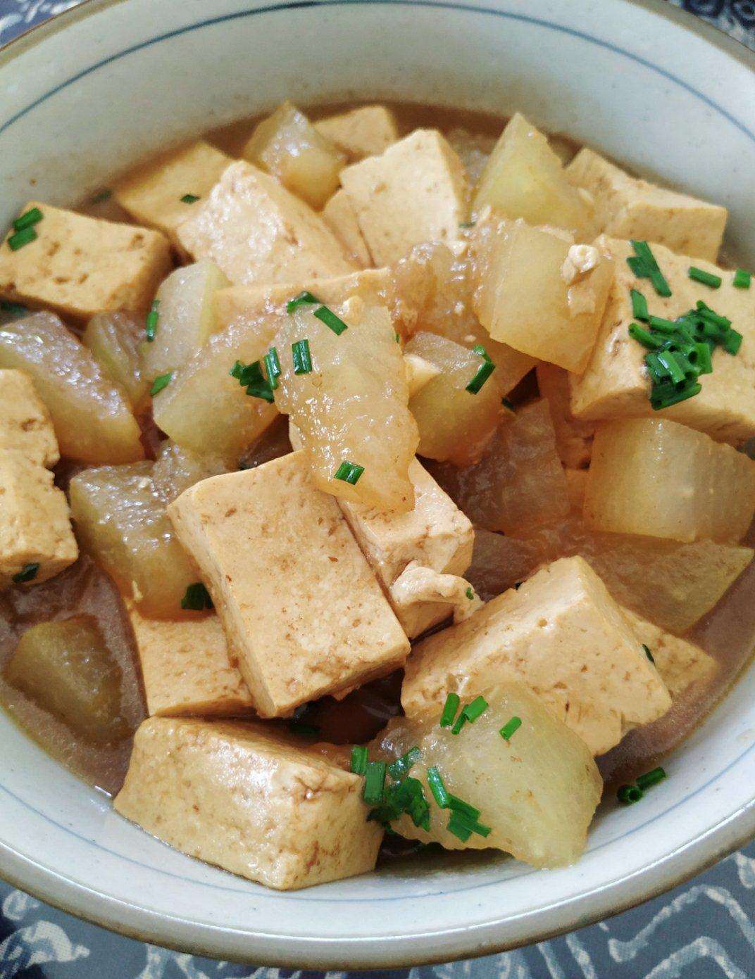 家常红烧豆腐冬瓜