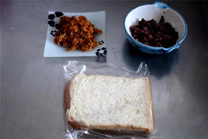 肉松豆沙三明治的做法 步骤1