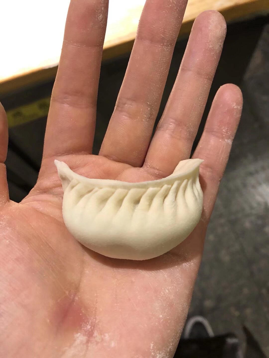 月牙饺子手法包法
