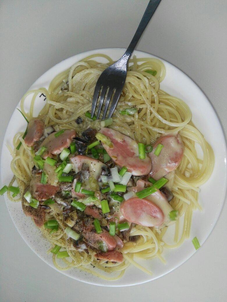 超简单的奶汁培根意面Carbonara