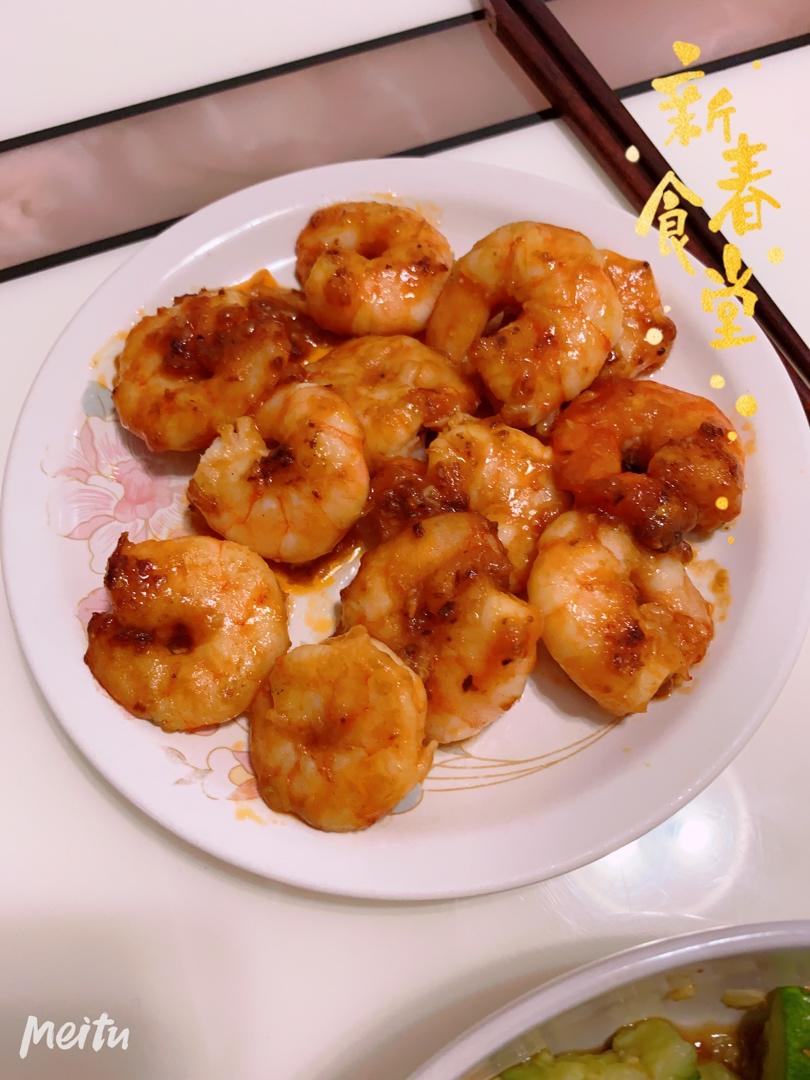 好吃开胃的糖醋虾仁