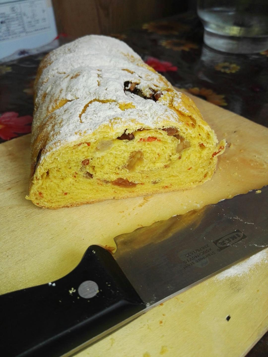 红糖葡萄干核桃面包