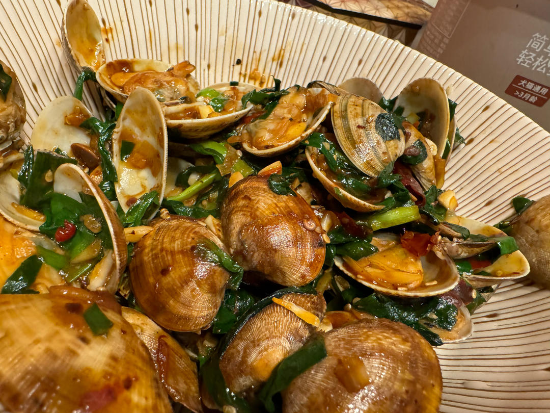 赛过大排档的爆炒花蛤