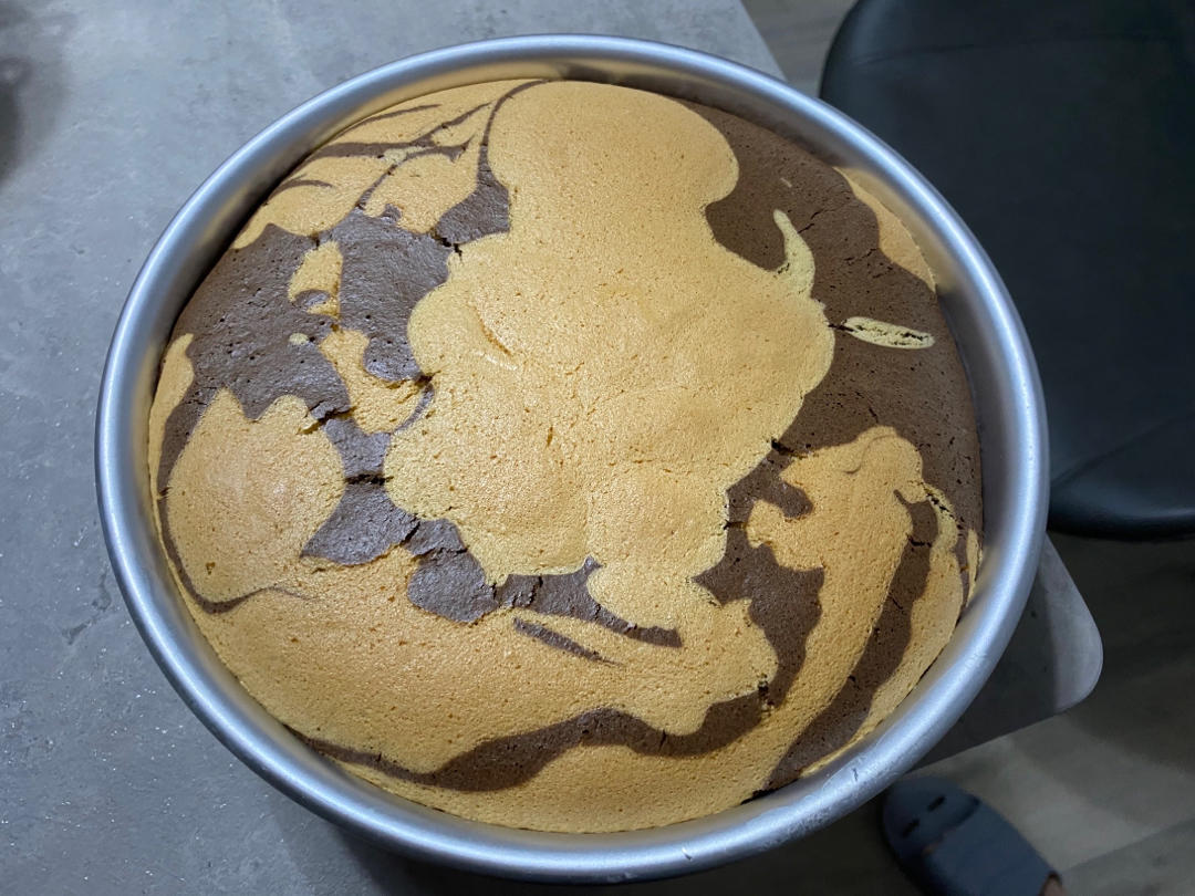 斑马纹戚风蛋糕