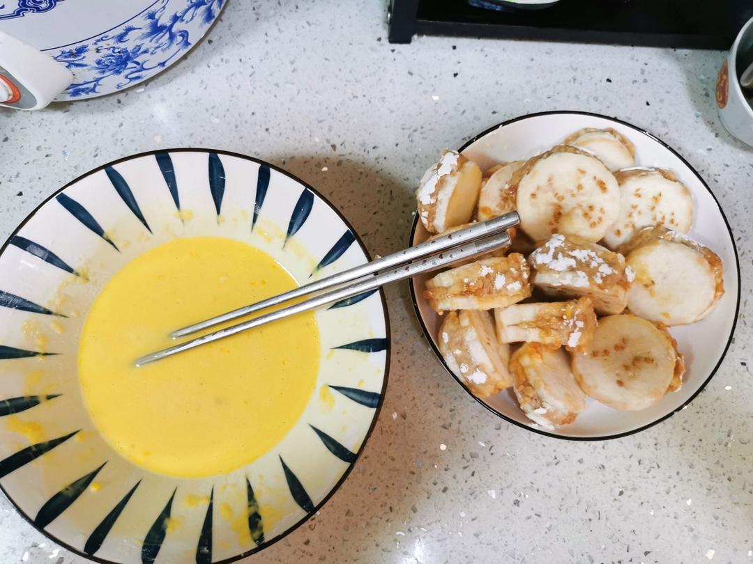 家常主食 炸茄盒 肉馅儿茄子