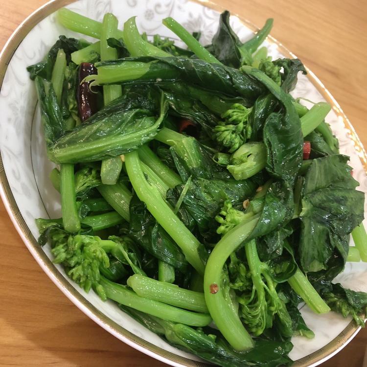 清炒白菜苔尖