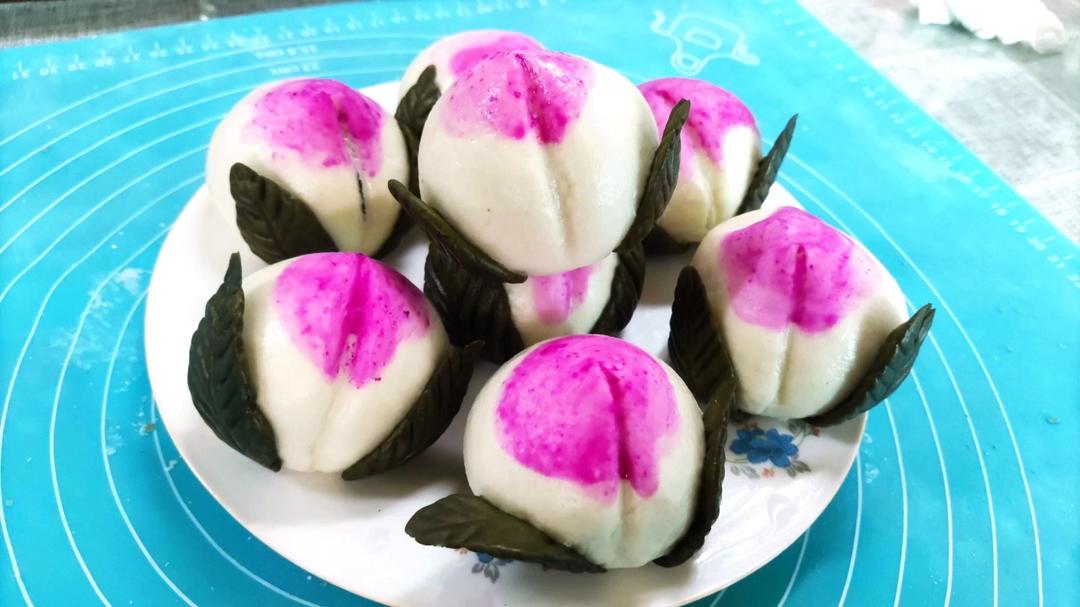 【寿桃包】中国人最传统的生日蛋糕，好惊艳！