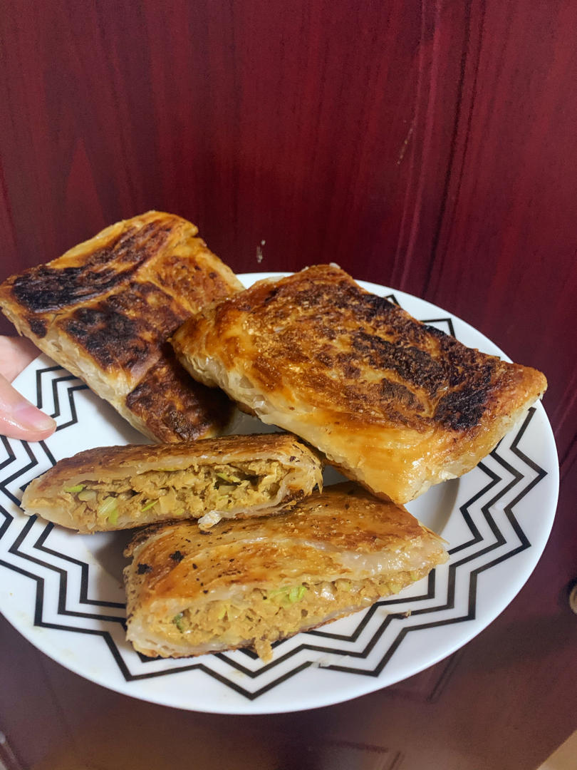 手抓饼馅饼（外焦里嫩。敲好吃）