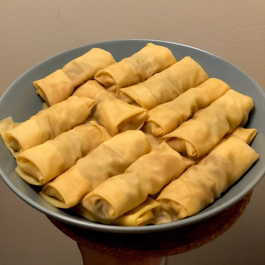 鲜肉开洋千张包子