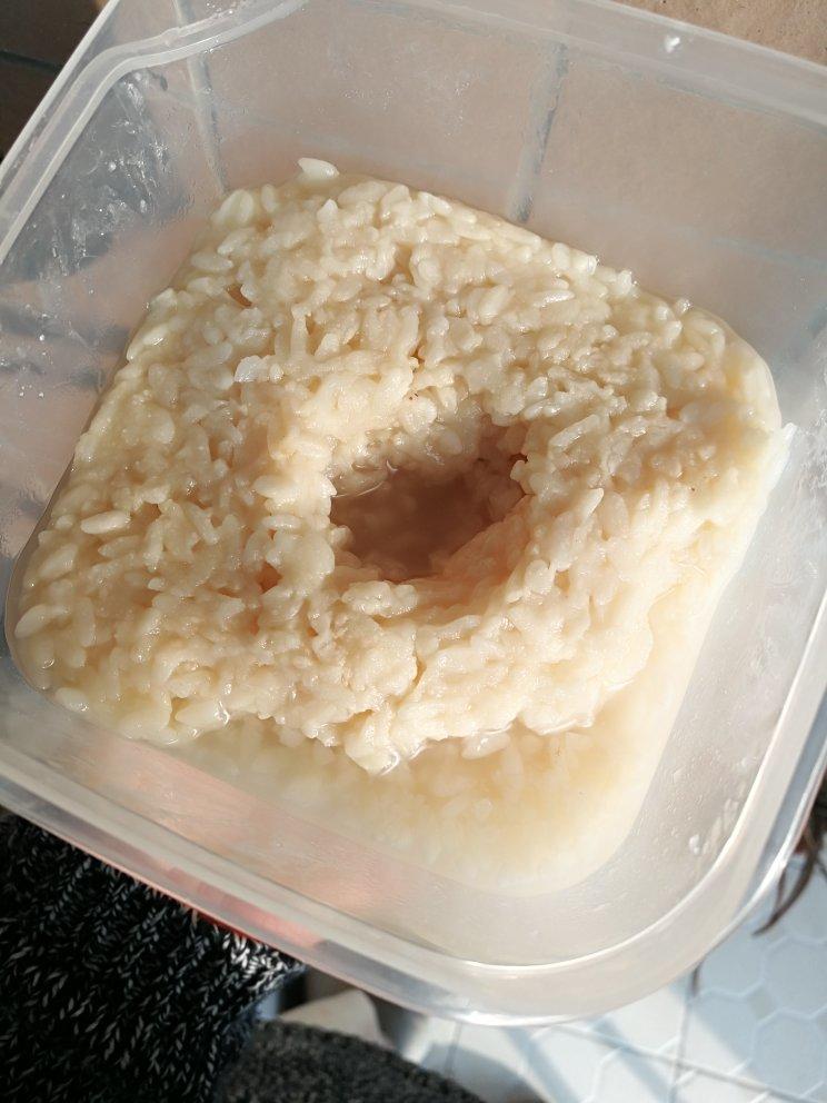 电饭锅煮糯米做酒酿，米酒