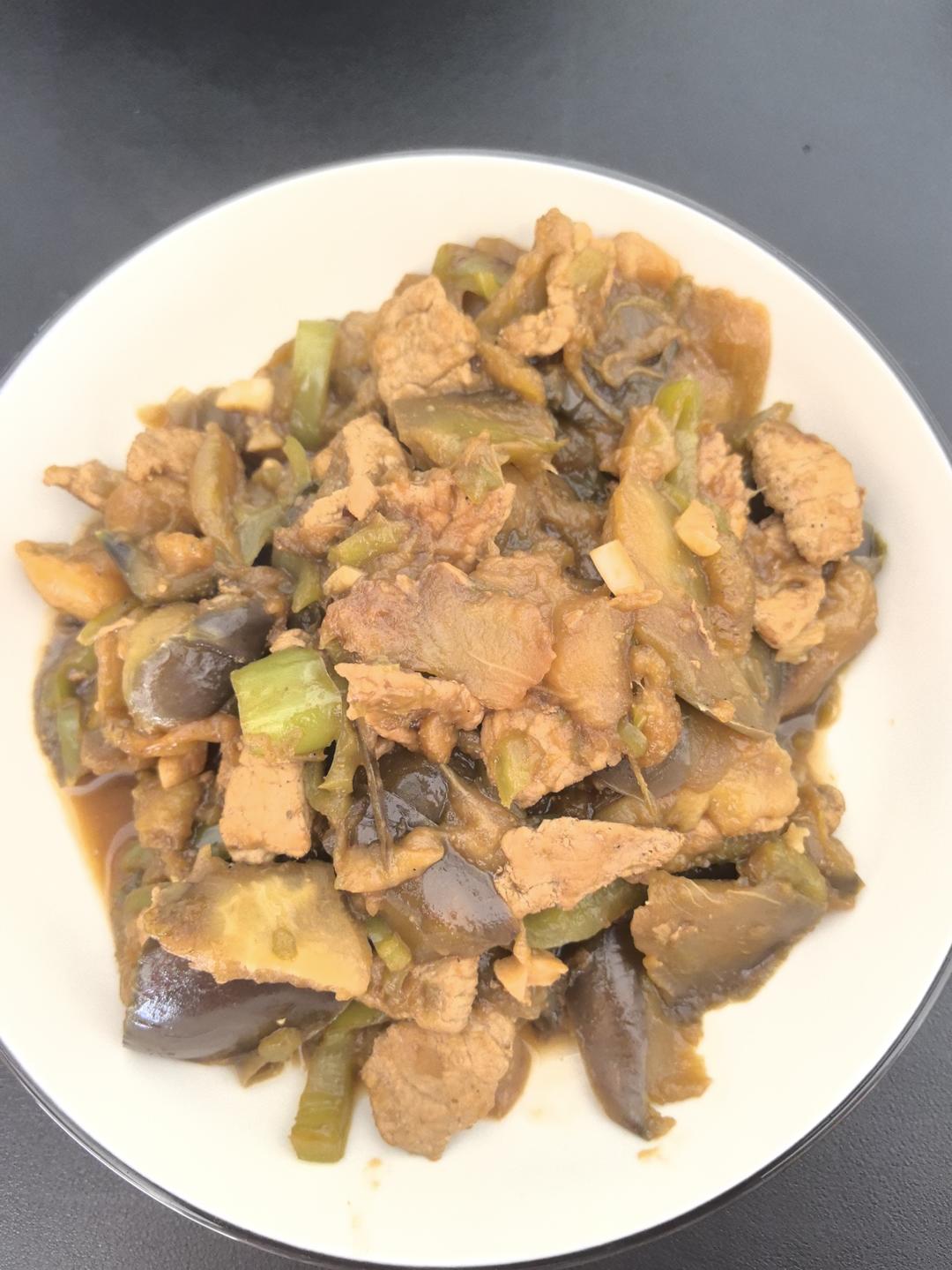红烧茄子里脊肉