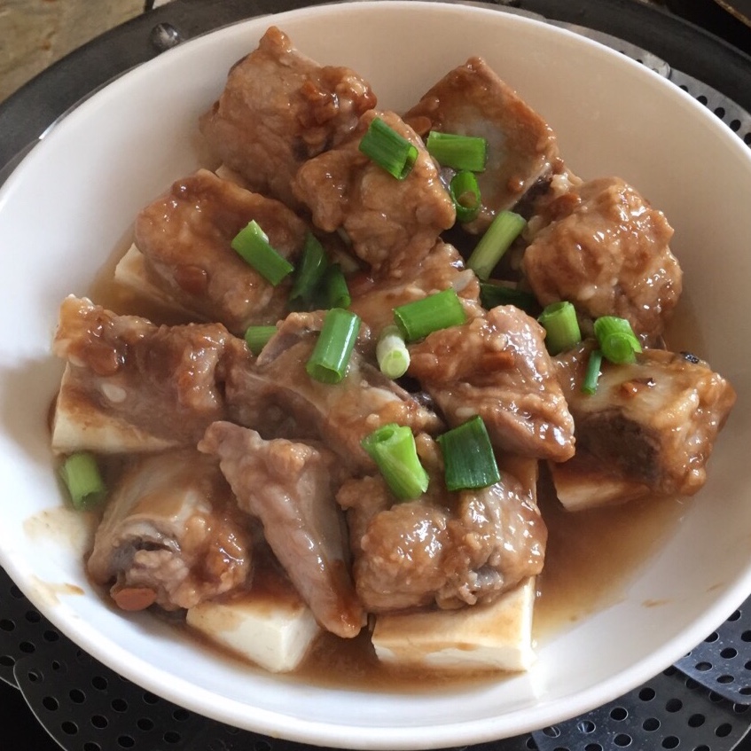 排骨蒸豆腐