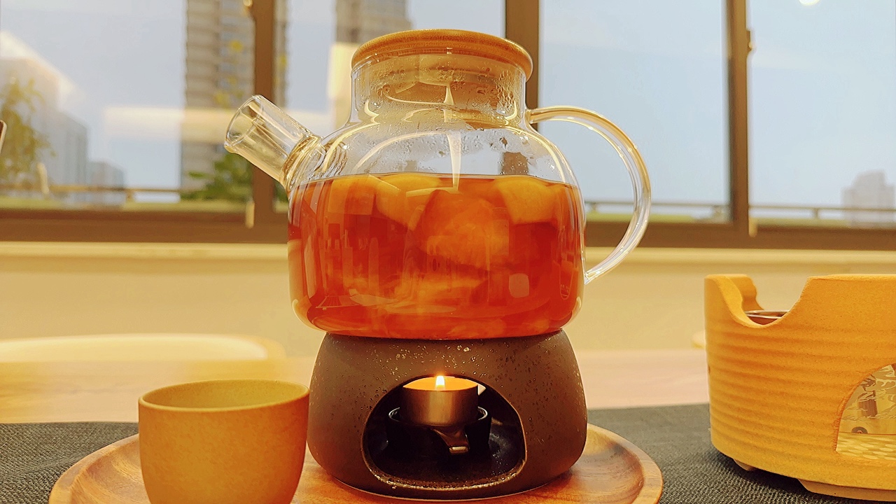 苹果热橙茶的做法 步骤3