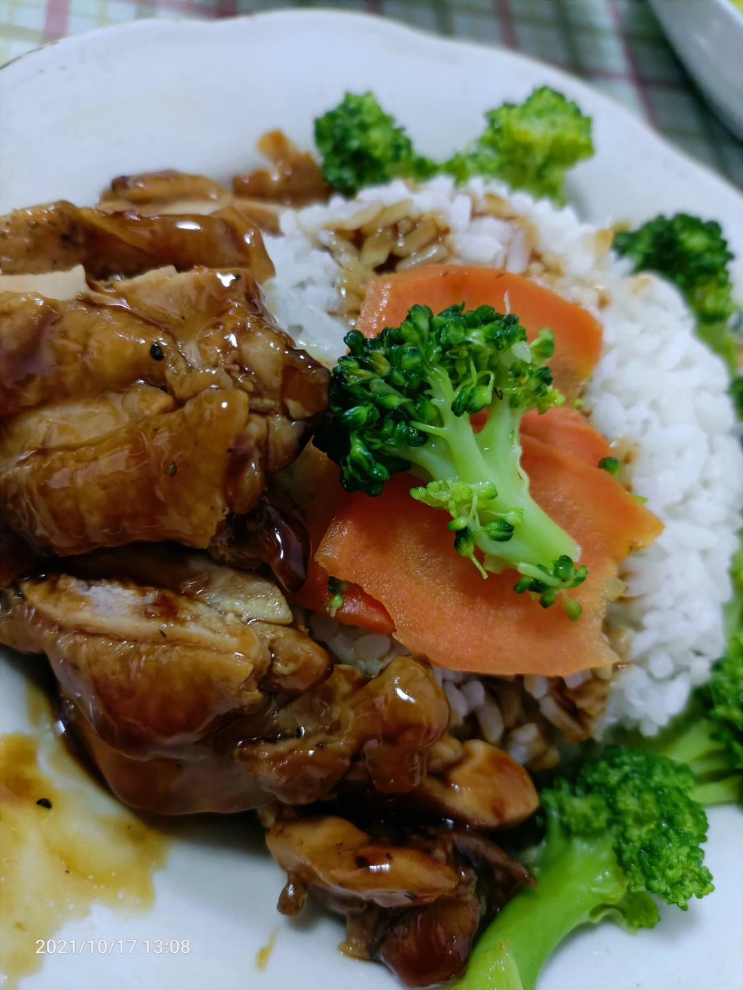 照烧鸡腿饭