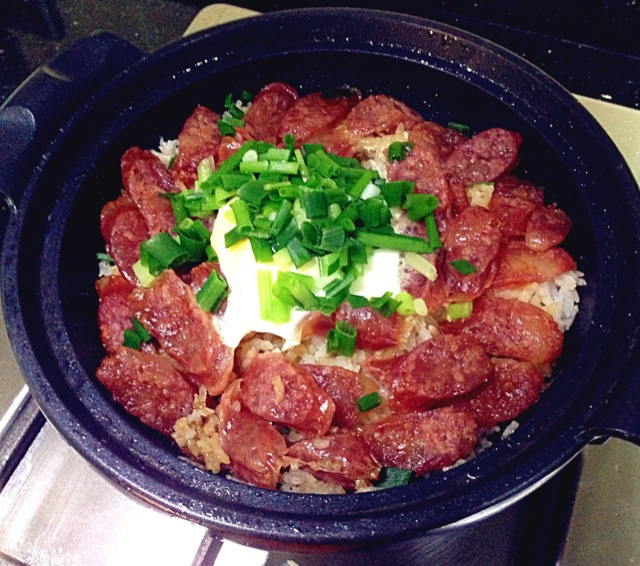 腊肠煲仔饭