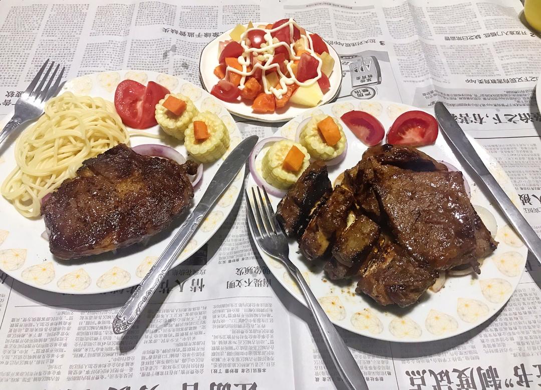 超简单牛排做法