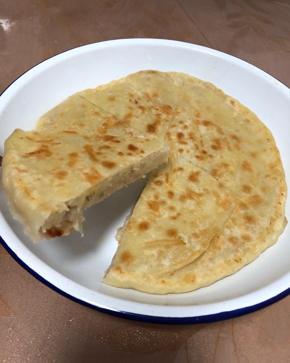 快手网红爆浆芝士香蕉饼