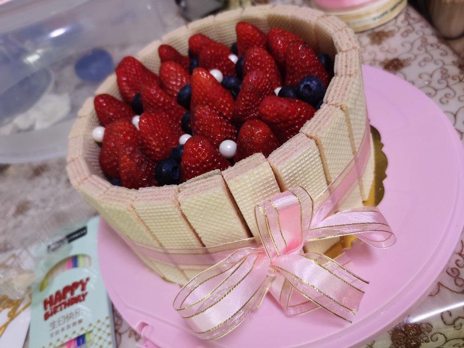 8寸无奶油生日蛋糕